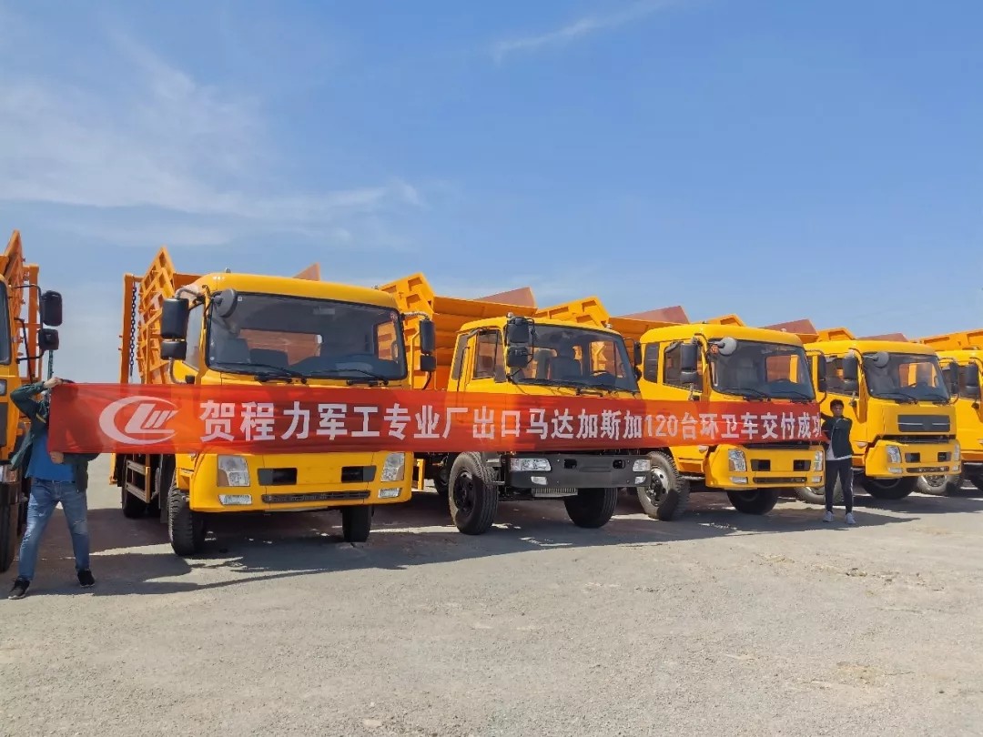 Deux mois, 120 unités roulent des camions poubelles exportés vers Madagascar sont finies la production