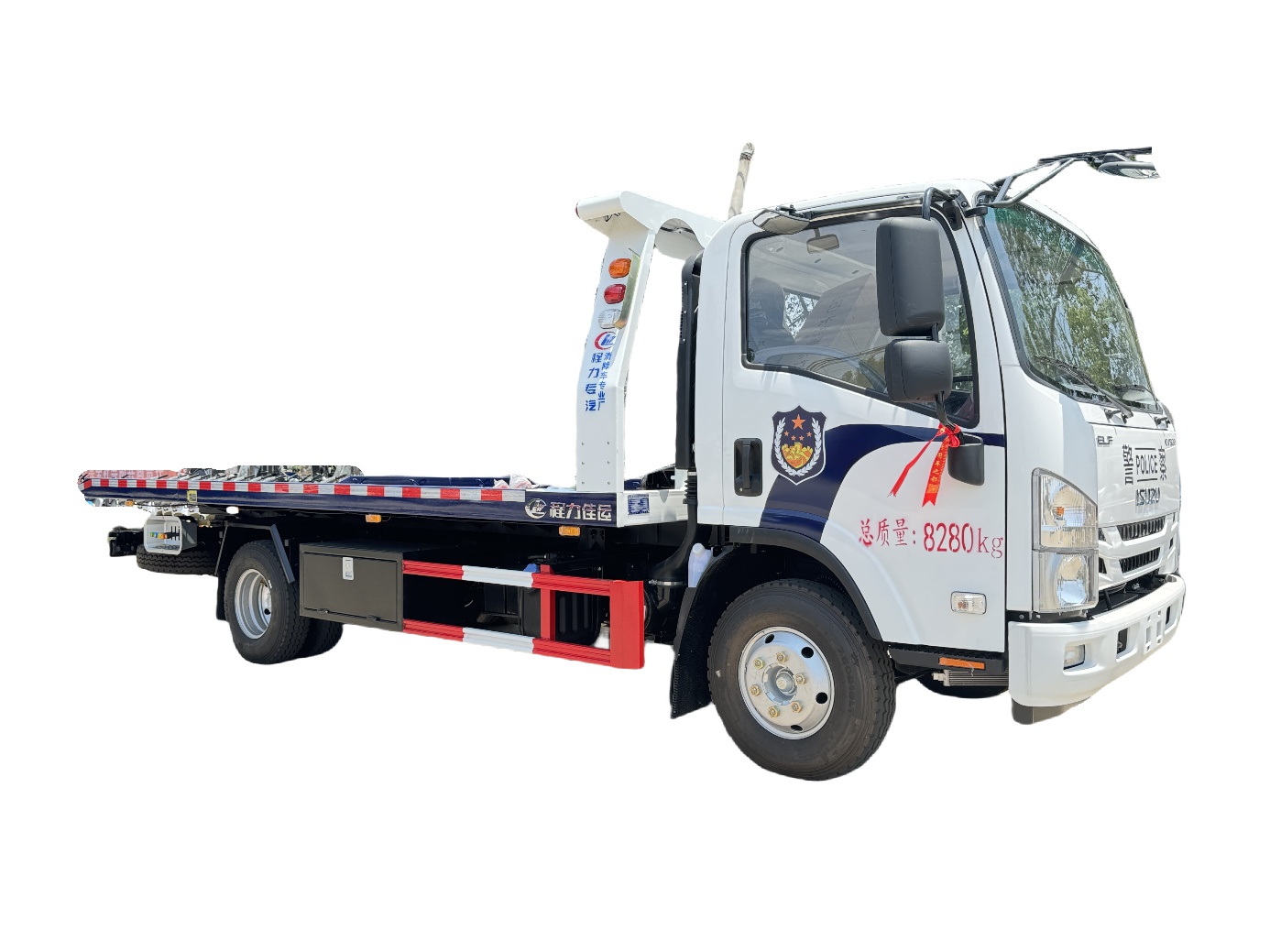 ISUZU 4*2 Wrecker Rescue Truck can tow two cars together