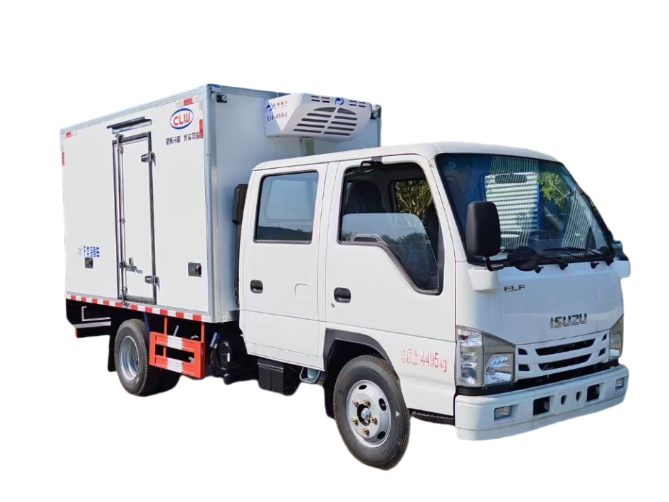 Isuzu 4 * 2 double rangée 3,2 m camion frigorifique