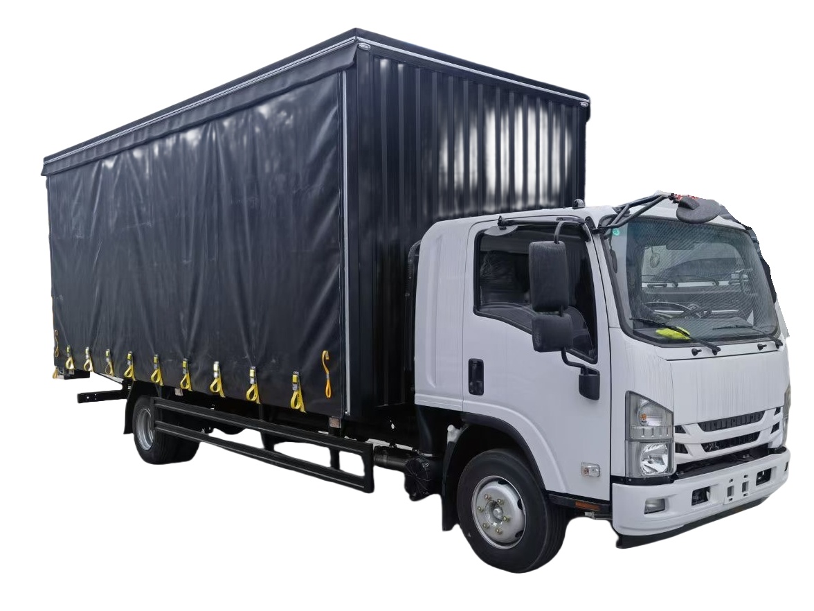 ISUZU 700P 190HP 6M ONE AND HALF CAB SIDE CURTAIN TRUCK