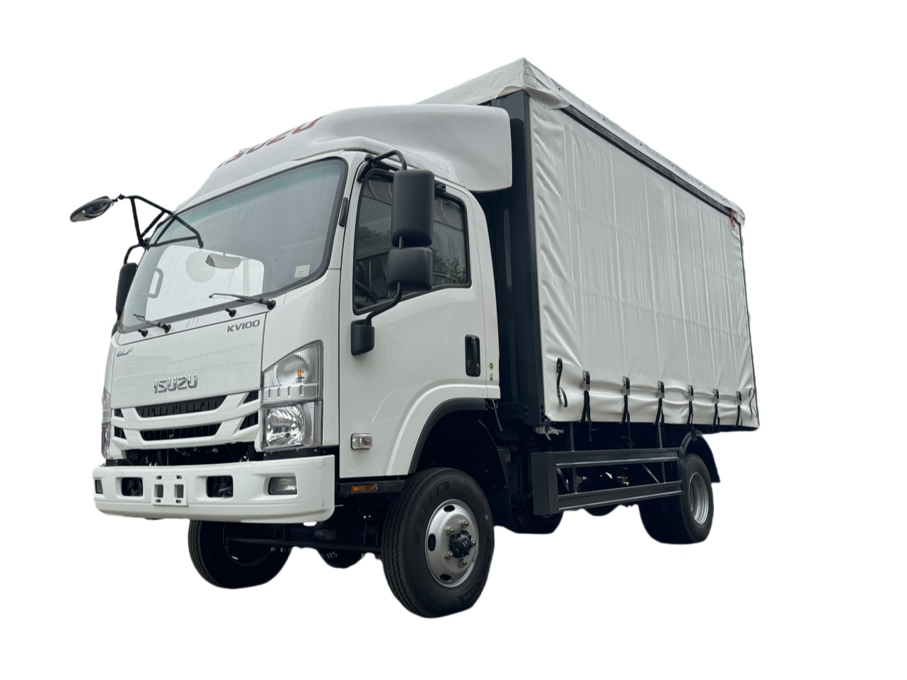 Isuzu kv100 fourgonnette à rideaux mobile fabriquée en Chine