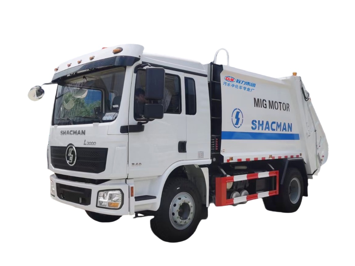 Shacman 12cbm - 14cbm camion à ordures compacté