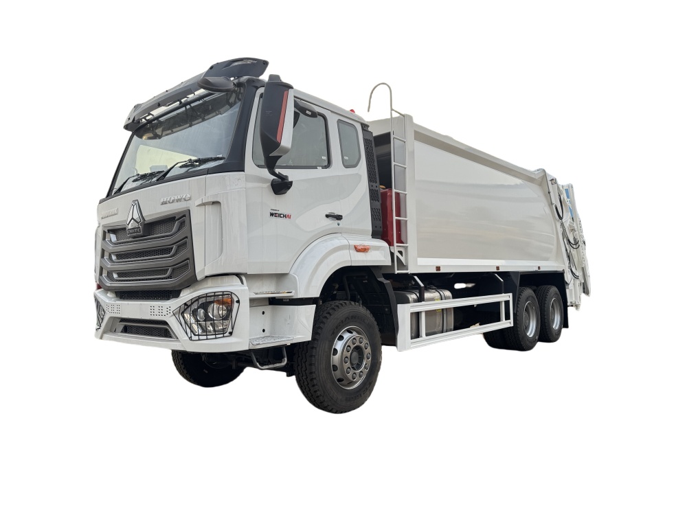 HOWO 20000L compactor garbage truck with hook arm 