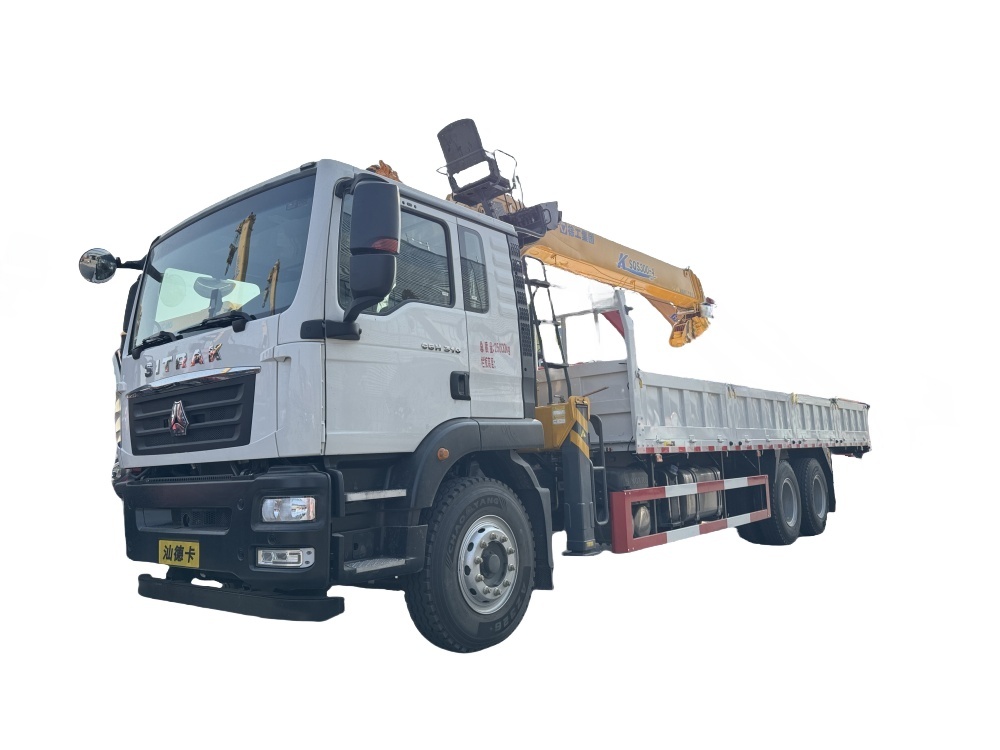 Sitrak 6*4  310HP truck mounted with XCMG 12 tons crane