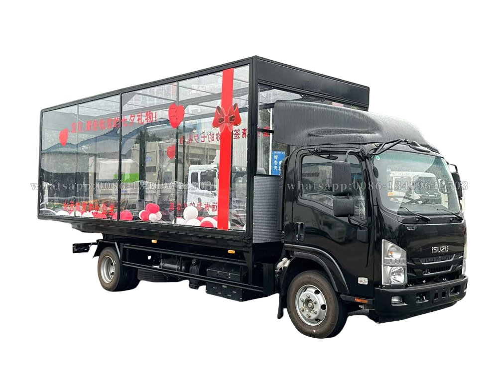 ISUZU 700P 5193cc 190/205HP wrecker truck with Acrylic box car transportation