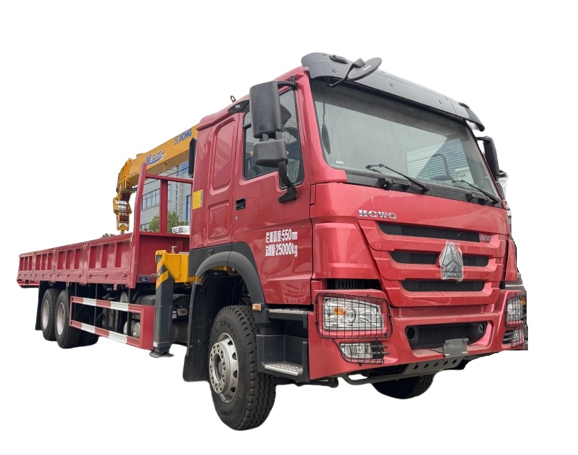 HOWO 380HP 6*4 truck mounted with XCMG 8Tons crane