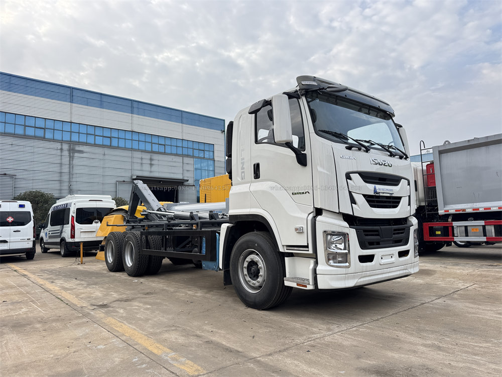 Isuzu 6*4 18-20tons hook-lift garbage truck